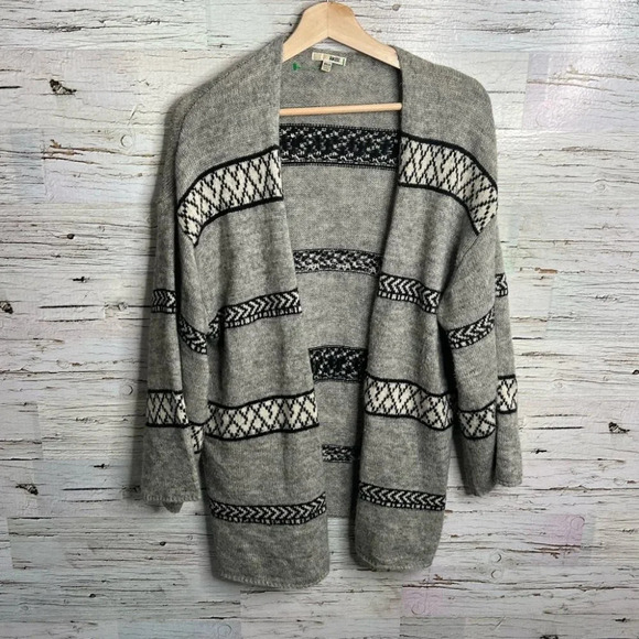 Amuse society cardigan sweater gray black size small - Picture 1 of 10